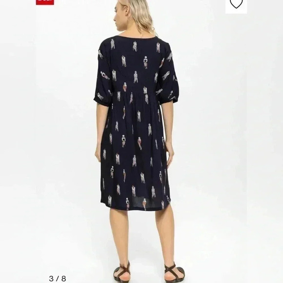 anou anou Sitting Women Elegance Buttons artsy 
Midi Dress New With Tag Size L - Picture 4 of 7